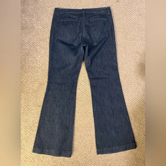 New York & Company Dark denim wide leg jeans size 10 - Picture 5 of 10